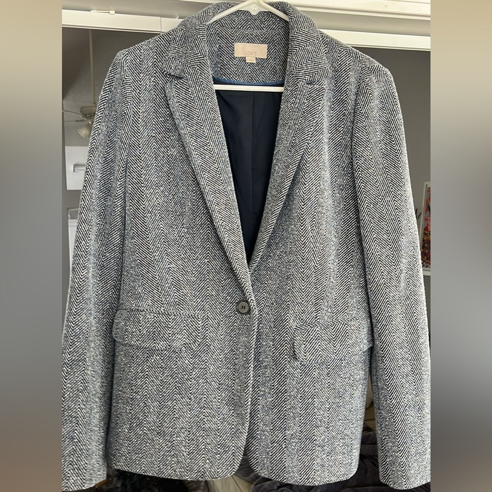 Women's Loft Herringbone Blazer